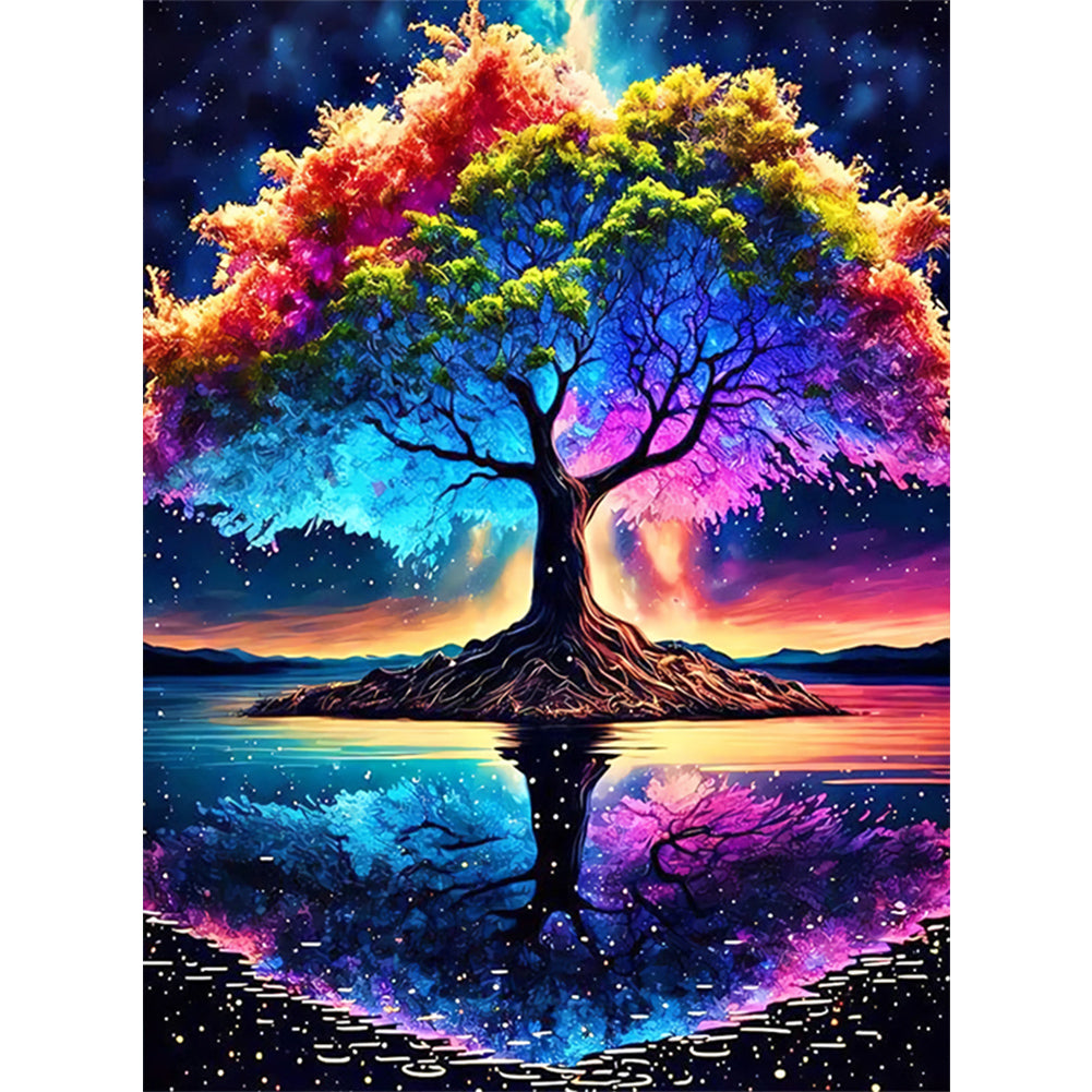 Diamond Painting - Full Round - cosmic tree of life (45*60CM)