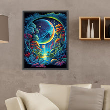 Load image into Gallery viewer, Diamond Painting - Full Round - Fantasy mirror under the moon (30*40CM)
