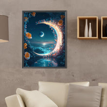 Load image into Gallery viewer, Diamond Painting - Full Round - Fantasy mirror under the moon (30*40CM)
