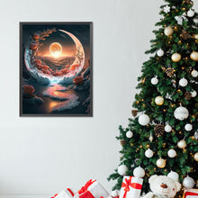 Load image into Gallery viewer, Diamond Painting - Full Round - Fantasy mirror under the moon (30*40CM)
