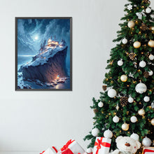 Load image into Gallery viewer, Diamond Painting - Full Round - house on cliff by sea (30*40CM)
