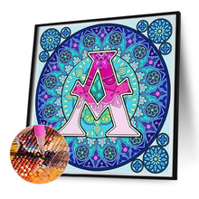 Load image into Gallery viewer, Diamond Painting - Full Round - Mandala letter A (30*30CM)
