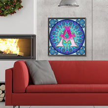 Load image into Gallery viewer, Diamond Painting - Full Round - Mandala letter A (30*30CM)
