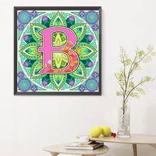 Load image into Gallery viewer, Diamond Painting - Full Round - Mandala letter B (30*30CM)
