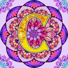 Load image into Gallery viewer, Diamond Painting - Full Round - Mandala letter C (30*30CM)
