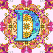 Load image into Gallery viewer, Diamond Painting - Full Round - Mandala letter D (30*30CM)
