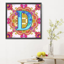 Load image into Gallery viewer, Diamond Painting - Full Round - Mandala letter D (30*30CM)
