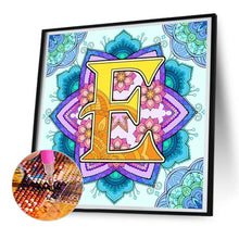 Load image into Gallery viewer, Diamond Painting - Full Round - Mandala letter E (30*30CM)

