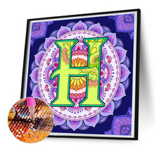 Load image into Gallery viewer, Diamond Painting - Full Round - Mandala letter H (30*30CM)
