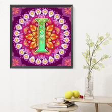 Load image into Gallery viewer, Diamond Painting - Full Round - Mandala letter I (30*30CM)
