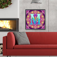 Load image into Gallery viewer, Diamond Painting - Full Round - Mandala letter M (30*30CM)
