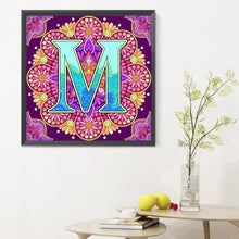 Load image into Gallery viewer, Diamond Painting - Full Round - Mandala letter M (30*30CM)
