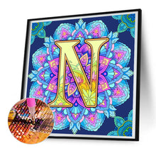 Load image into Gallery viewer, Diamond Painting - Full Round - Mandala letter N (30*30CM)
