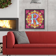 Load image into Gallery viewer, Diamond Painting - Full Round - Mandala letter R (30*30CM)
