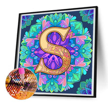 Load image into Gallery viewer, Diamond Painting - Full Round - Mandala letter S (30*30CM)
