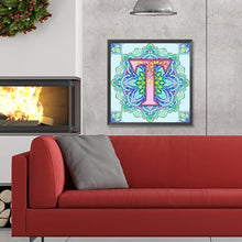 Load image into Gallery viewer, Diamond Painting - Full Round - Mandala letter T (30*30CM)
