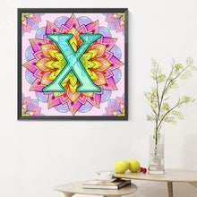 Load image into Gallery viewer, Diamond Painting - Full Round - Mandala letter X (30*30CM)
