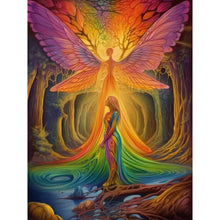 Load image into Gallery viewer, Diamond Painting - Full Round - woman and fairy (30*40CM)

