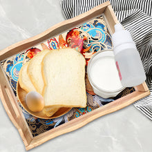 Load image into Gallery viewer, Diamond Painting Decorative Trays with Handle Coffee Table Tray for Serving Food

