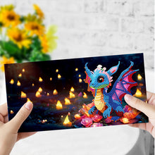 Load image into Gallery viewer, 8PCS Special Shape Diamond Handmade Card Diamond Painting Card (Dragon #1)
