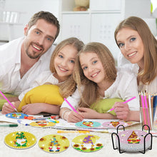 Load image into Gallery viewer, 8PCS Special Shape Diamond Painting Coasters Kits (Sunflower and Gnome #1)
