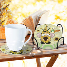 Load image into Gallery viewer, 8PCS Special Shape Diamond Painting Coasters Kits (Sunflower and Gnome #2)
