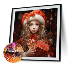 Load image into Gallery viewer, AB Diamond Painting - Full Round - christmas girl (40*40CM)
