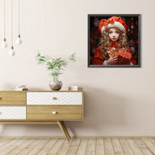 Load image into Gallery viewer, AB Diamond Painting - Full Round - christmas girl (40*40CM)
