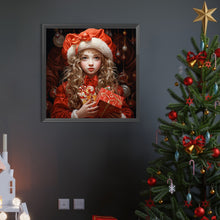 Load image into Gallery viewer, AB Diamond Painting - Full Round - christmas girl (40*40CM)
