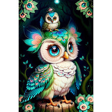 Load image into Gallery viewer, Diamond Painting - Full Round - owl (40*60CM)

