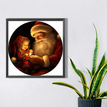 Load image into Gallery viewer, AB Diamond Painting - Full Round - Santa Claus and girl (30*30CM)
