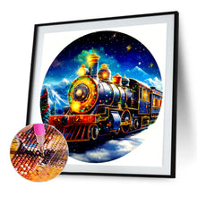 Load image into Gallery viewer, AB Diamond Painting - Full Round - Christmas train (30*30CM)
