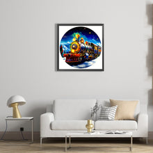 Load image into Gallery viewer, AB Diamond Painting - Full Round - Christmas train (30*30CM)
