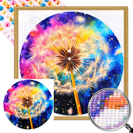 AB Diamond Painting - Full Round - dandelion (30*30CM)