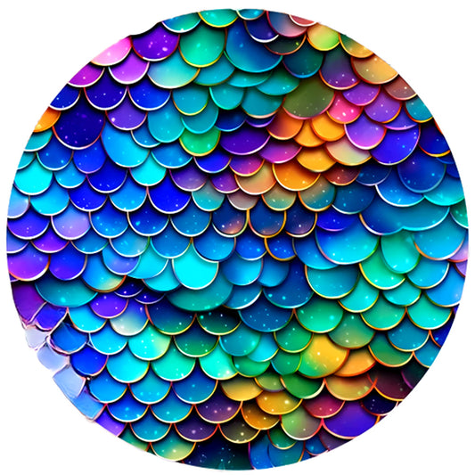 AB Diamond Painting - Full Round - mermaid scales (30*30CM)
