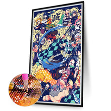 Load image into Gallery viewer, Diamond Painting - Full Round - Demon Slayer: Kimetsu no Yaiba (40*70CM)
