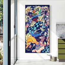 Load image into Gallery viewer, Diamond Painting - Full Round - Demon Slayer: Kimetsu no Yaiba (40*70CM)
