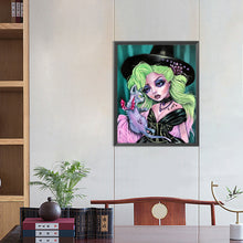 Load image into Gallery viewer, Diamond Painting - Full Round - green hair girl (40*50CM)
