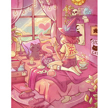 Load image into Gallery viewer, Diamond Painting - Full Round - little witch (40*50CM)
