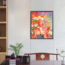 Load image into Gallery viewer, Diamond Painting - Full Round - girl sun god (40*50CM)
