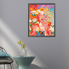 Load image into Gallery viewer, Diamond Painting - Full Round - girl sun god (40*50CM)
