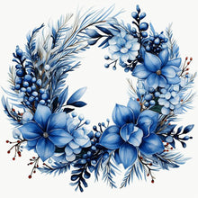 Load image into Gallery viewer, Diamond Painting - Full Round - blue garland (30*30CM)
