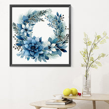 Load image into Gallery viewer, Diamond Painting - Full Round - blue garland (30*30CM)
