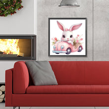 Load image into Gallery viewer, Diamond Painting - Full Round - pink car bunny (30*30CM)
