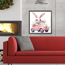 Load image into Gallery viewer, Diamond Painting - Full Round - pink car bunny (30*30CM)
