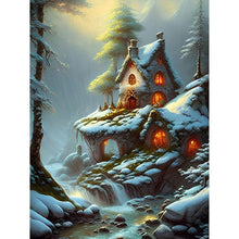 Load image into Gallery viewer, Diamond Painting - Full Round - Snow cabin (30*40CM)

