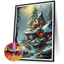 Load image into Gallery viewer, Diamond Painting - Full Round - Snow cabin (30*40CM)
