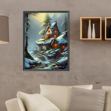 Load image into Gallery viewer, Diamond Painting - Full Round - Snow cabin (30*40CM)
