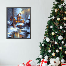 Load image into Gallery viewer, Diamond Painting - Full Round - Snow cabin (30*40CM)
