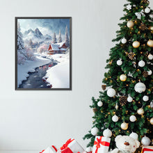Load image into Gallery viewer, Diamond Painting - Full Round - Snow cabin (30*40CM)

